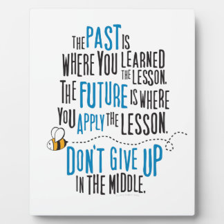 Woorden van aanmoediging fotoplaat