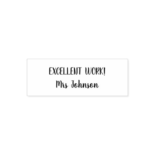 Woorden van aanmoediging van de leraar  zelfinktende stempel (Design)