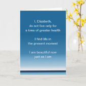 Woorden van aanmoediging worden goed of kankerkaar kaart (Gele Bloem)