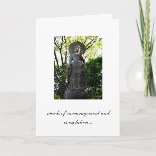 Woorden van bemoediging en troost kaart (Voorkant)