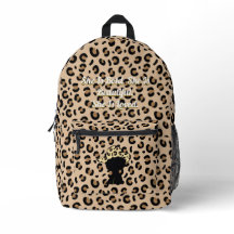 Woorden van bevestiging Cheetah Print Rugzak