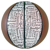 Woorden van bevestiging Woordkunst Basketbal (Verticaal)