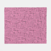 Woorden van bevestiging Woordkunst Fleece Deken (Voorkant (Horizontaal))