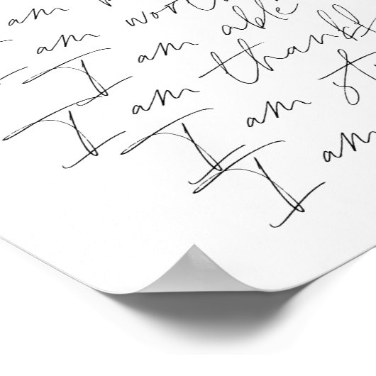 Woorden van bevrediging dat ik gezegend ben van ge poster (Hoek)