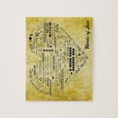 Woorden van de Aangepaste Fotopuzzel van de Liefde Legpuzzel (Verticaal)