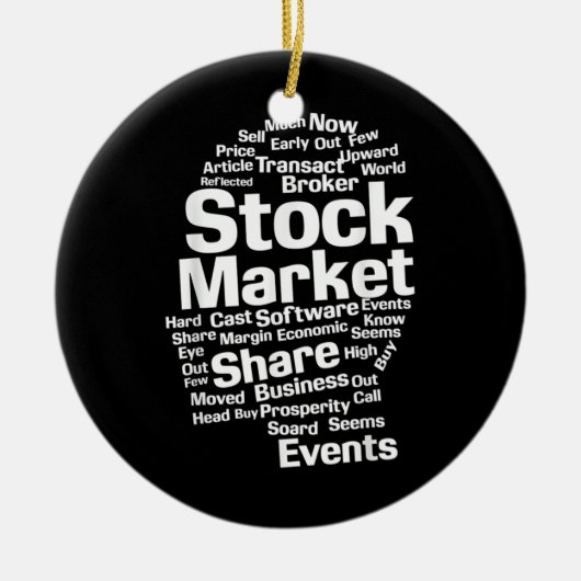 Woorden van de beleggers keramisch ornament (Voorkant)