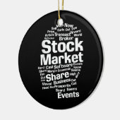 Woorden van de beleggers keramisch ornament (Links)