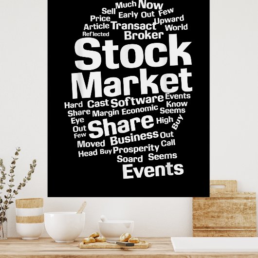 Woorden van de beleggers poster (Keuken)