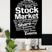 Woorden van de beleggers poster (Thuiskantoor)