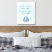 Woorden van de boot van de Wisdom Nautical Sail Qu Canvas Afdruk (Insitu (Slaapkamer))