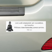 Woorden van de Dalai Lama Bumpersticker (Op auto)