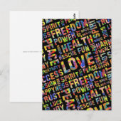 woorden van de geest / positieve denking 1 briefkaart (Voorkant / Achterkant)