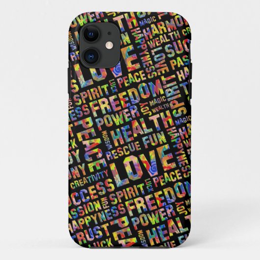 woorden van de geest / positieve denking 1 Case-Mate iPhone case (Achterkant)