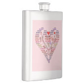 Woorden van de klassieke hartfles flacon (Rechts)