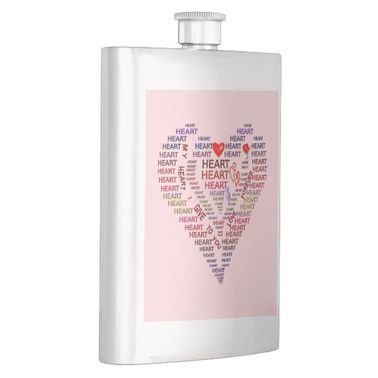 Woorden van de klassieke hartfles flacon (Rechts)