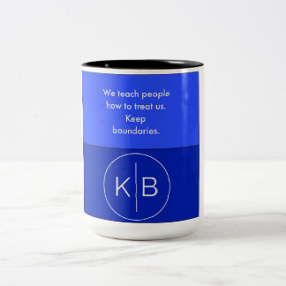 Woorden van de moedige koffie-Mok Tweekleurige Koffiemok