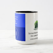 Woorden van de moedige koffie-Mok Tweekleurige Koffiemok (Center)