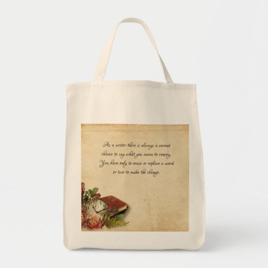 Woorden van de schrijver tote bag (Voorkant)