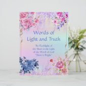 Woorden van de Titel van de Lichte Waarheid Pagina (Staand voorkant)