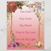 Woorden van de Titel van de Lichte Waarheid Pagina (Achterkant)