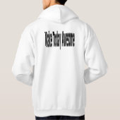 Woorden van de warme trui hoodie (Achterkant)