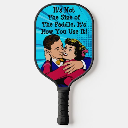 Woorden van het citaat van Wisdom Funny Comic Love Pickleball Paddle (Achterkant)