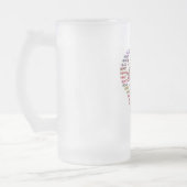 Woorden van het Hart Matglas Bierpul (Links)
