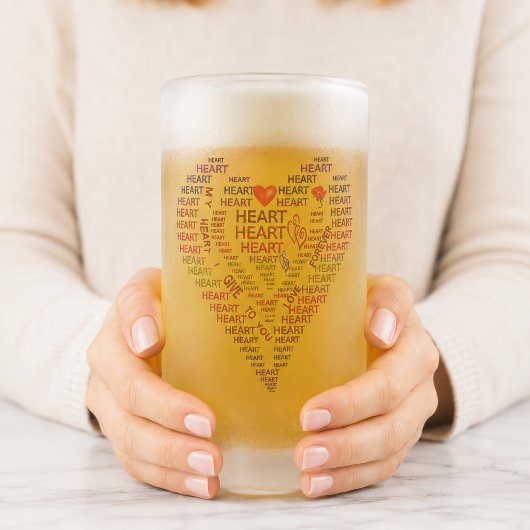Woorden van het Hart Matglas Bierpul