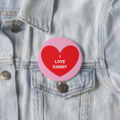 Woorden van het Hart: Rood & Roze Ronde Button 7,6 Cm (In situ)