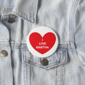 Woorden van het Hart: Rood & Wit Ronde Button 7,6 Cm (In situ)
