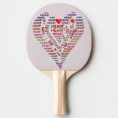 Woorden van het Hart Valentijnse  Ping Pong Paddle Tafeltennisbatje (Voorkant)