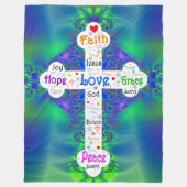 Woorden van het leven fleece deken (Voorkant)