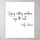 Woorden van het Literaire Citaat van het Boek van  Poster (Voorkant)