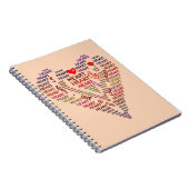 Woorden van het Notitieboek van de Foto van het Ha (Rechterzijde)