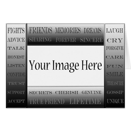 Woorden van het vriendschap-Afbeelding Lijst van S (Voorkant Horizontaal)