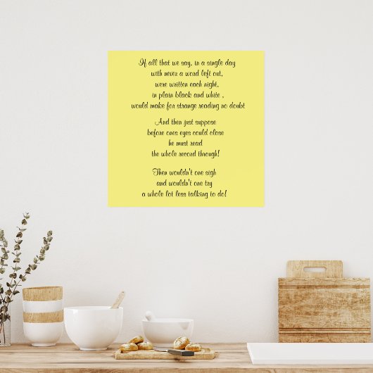 WOORDEN VAN HET WISDOM-poster Poster (Keuken)