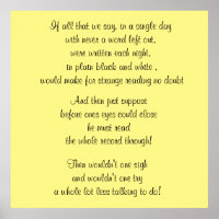 WOORDEN VAN HET WISDOM-poster