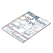 Woorden van inspiratie notitieboek (Linkerzijde)