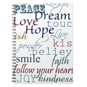 Woorden van inspiratie notitieboek