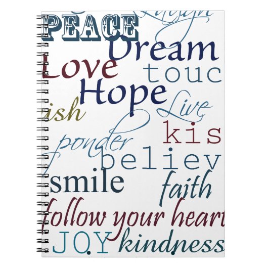 Woorden van inspiratie notitieboek (Voorkant)