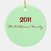 Woorden van kerstboomversiering keramisch ornament (Achterkant)