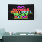 Woorden van leuke wijsheid spandoek (Beurs)