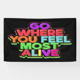 Woorden van leuke wijsheid spandoek