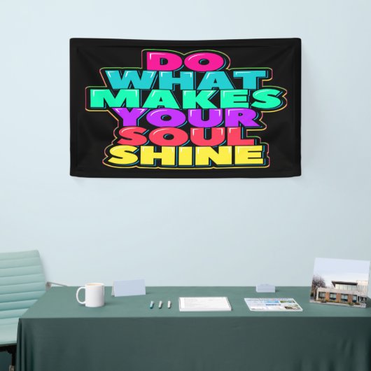 Woorden van leuke wijsheid spandoek (Beurs)