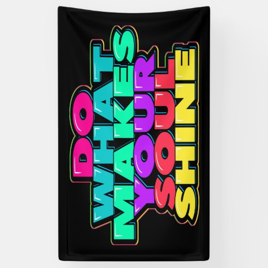 Woorden van leuke wijsheid spandoek (Verticaal)