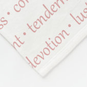 Woorden van liefde Fleece Blanket (Hoek)