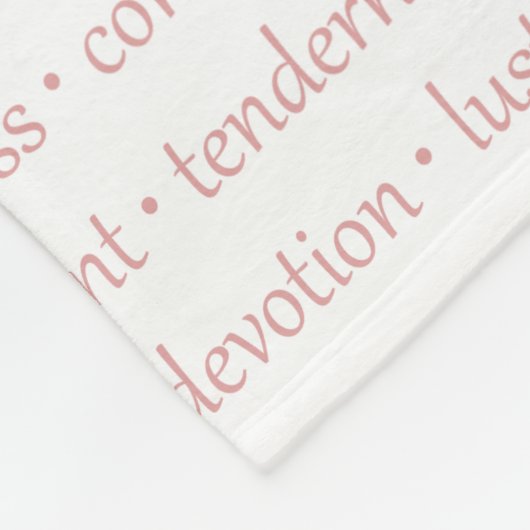 Woorden van liefde Fleece Blanket (Hoek)