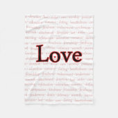 Woorden van liefde Fleece Blanket (Voorkant)