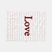 Woorden van liefde Fleece Blanket Deken (Voorkant (Horizontaal))