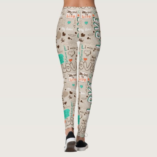 Woorden van liefde leggings (Achterkant)